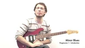Online Guitar Lessons - Minor Blues - Progression 1